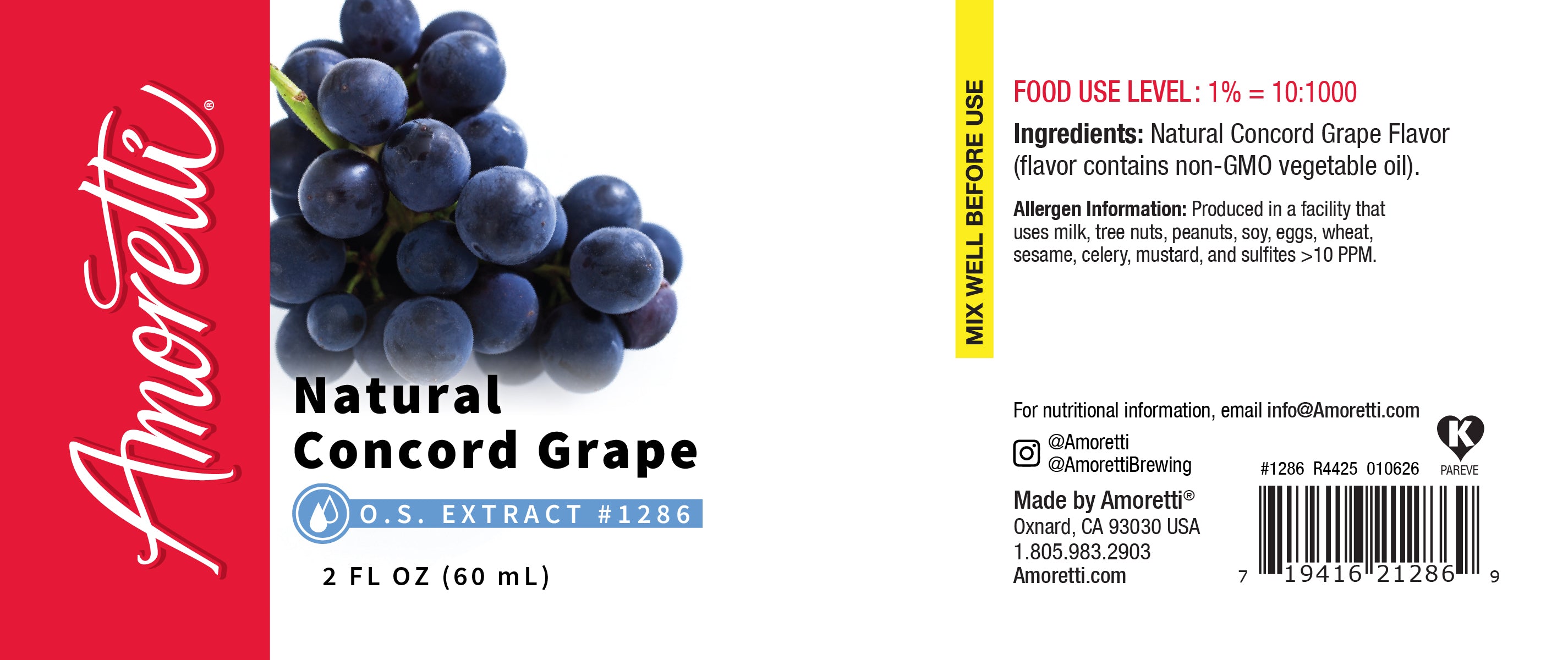 Natural Concord Grape Extract Oil Soluble — Amoretti