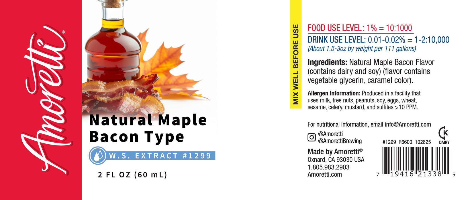 Natural Maple Bacon Type Extract Water Soluble