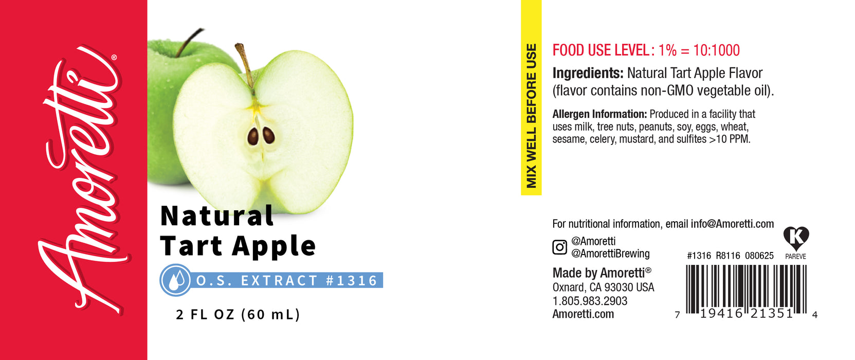 Natural Tart Apple Oil Soluble