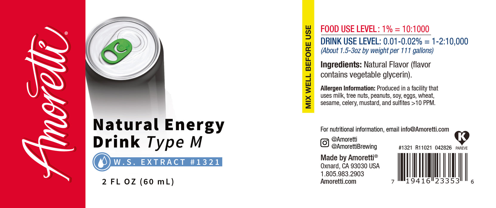 Natural Energy Drink Type M Extract Water Soluble