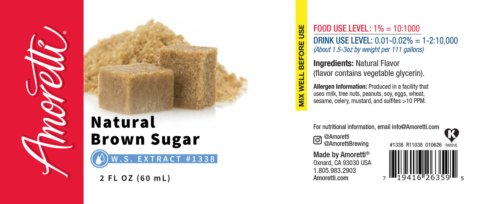 Natural Brown Sugar Extract Water Soluble