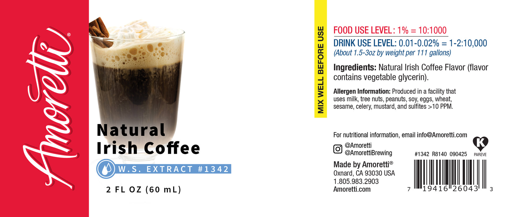 Natural Irish Coffee Extract Water Soluble