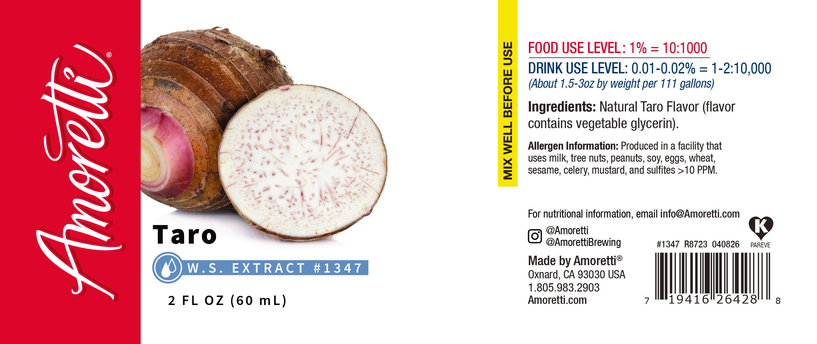 Natural Taro Type Extract Water Soluble — Amoretti