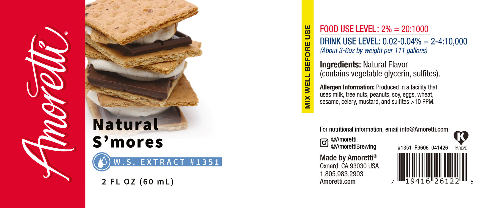 Natural S'mores Extract Water Soluble