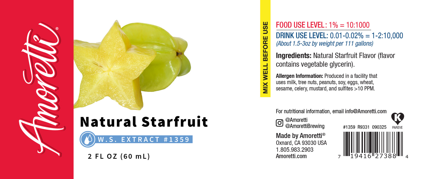 Natural Starfruit Extract Water Soluble