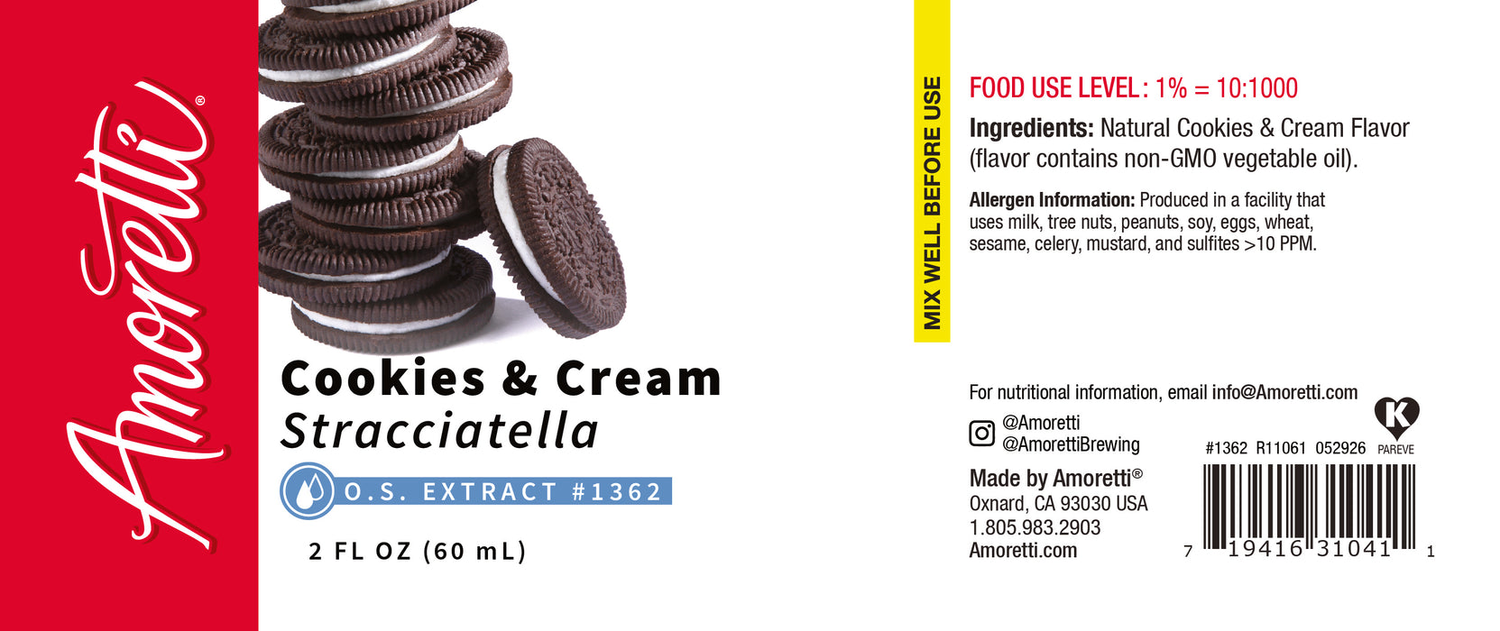 Cookies & Cream "Stracciatella" Extract Oil Soluble