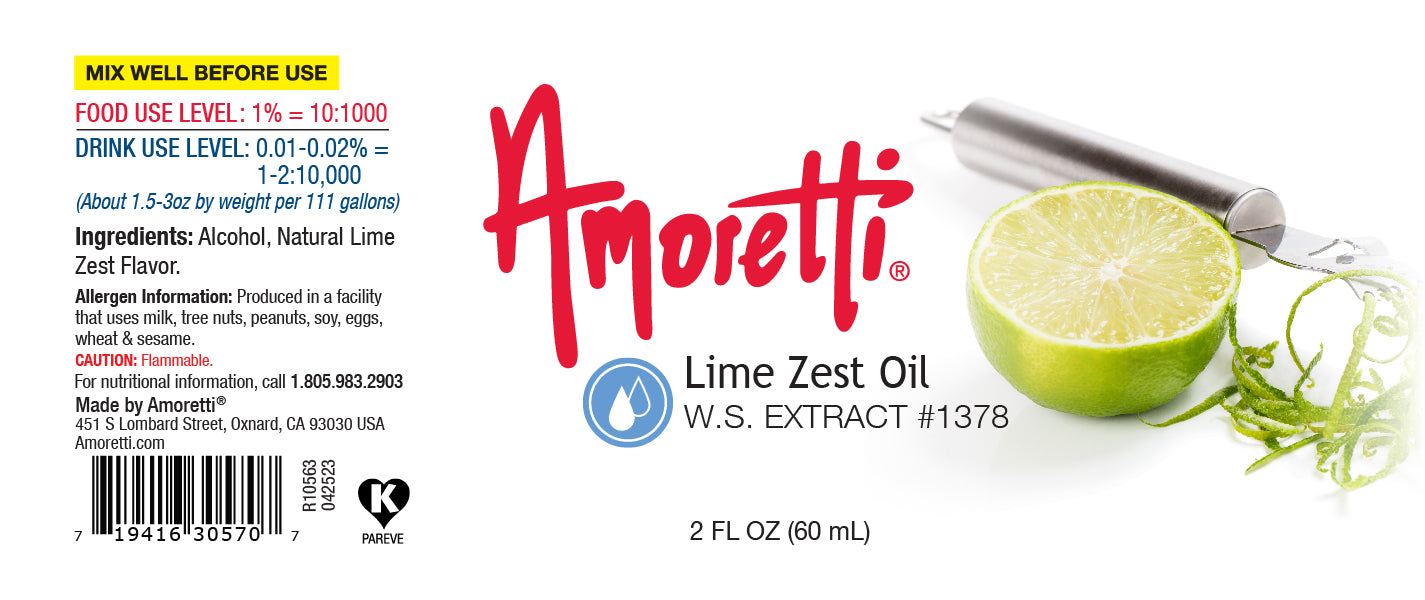 Lime Zest Oil Extract Water Soluble