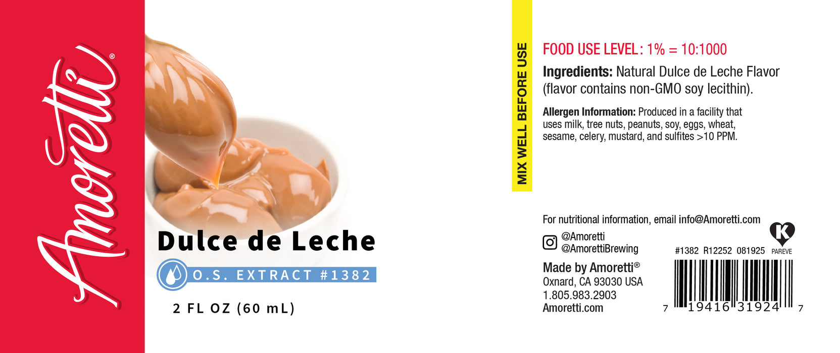 Dulce de Leche Extract Oil Soluble