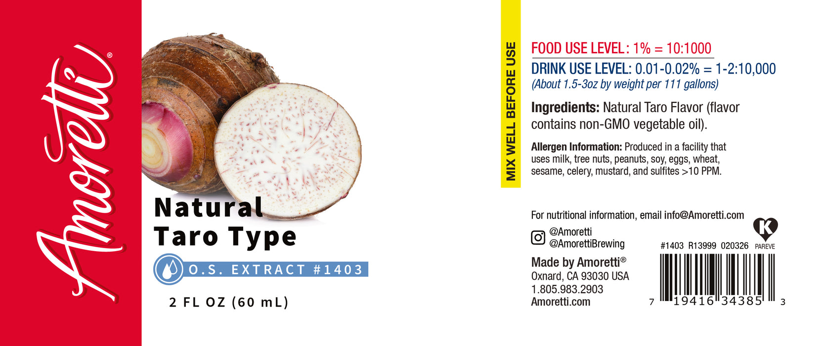 Natural Taro Type Extract Oil Soluble