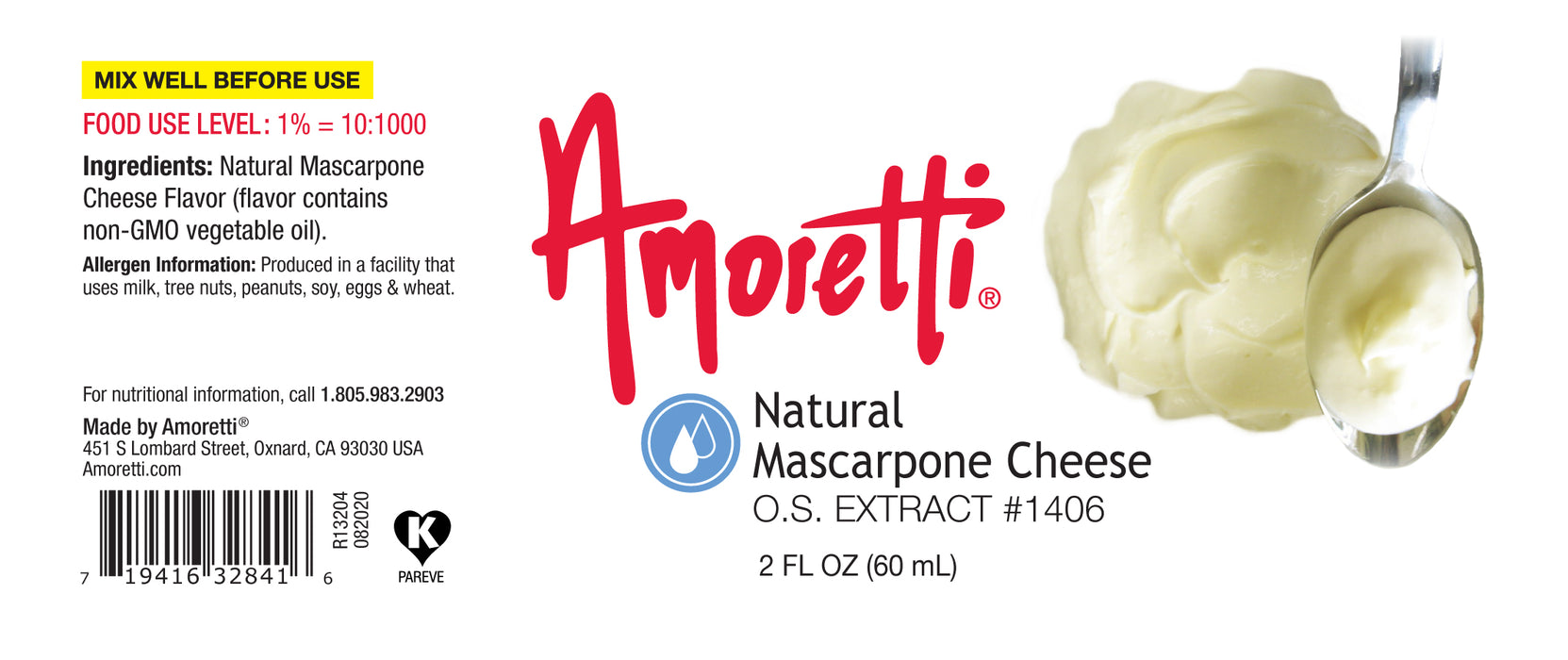 Natural Mascarpone Cheese Extract Oil Soluble