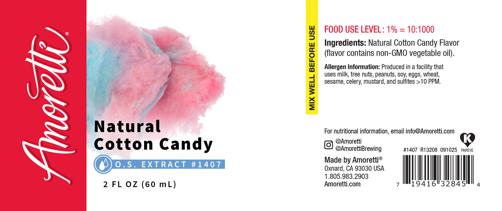 Natural Cotton Candy Extract Oil Soluble