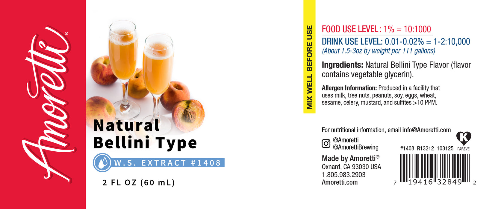 Natural Bellini Type Extract Water Soluble