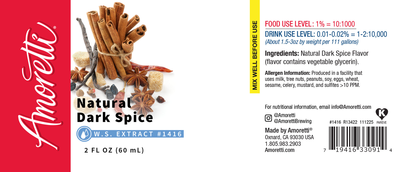 Natural Dark Spice Extract Water Soluble