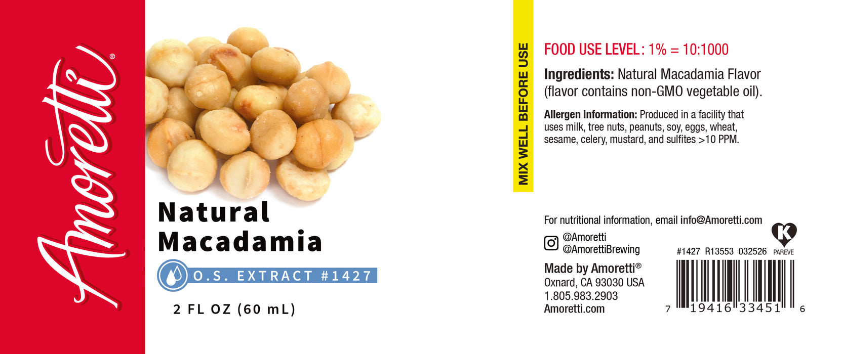 Natural Macadamia Extract Oil Soluble