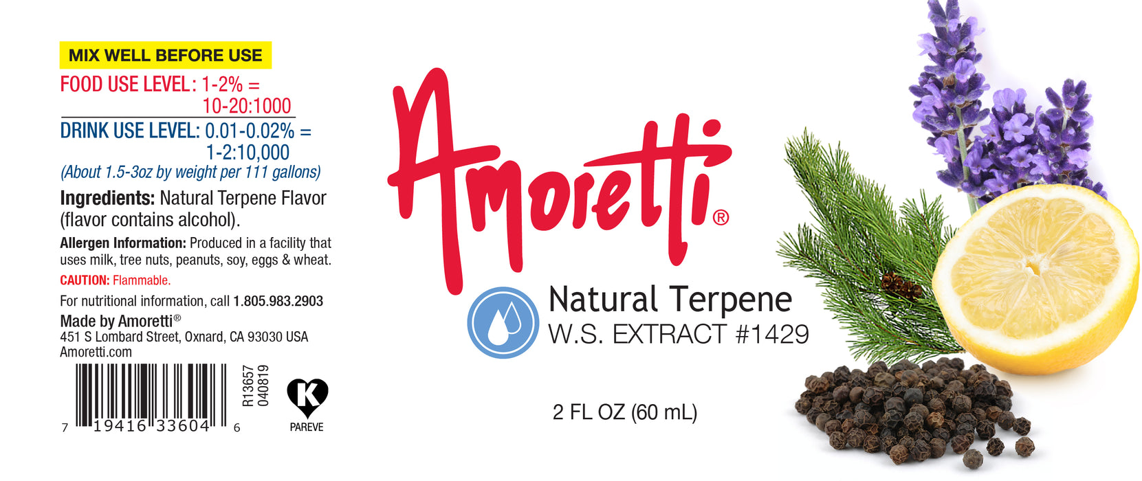 Natural Terpene Extract Water Soluble