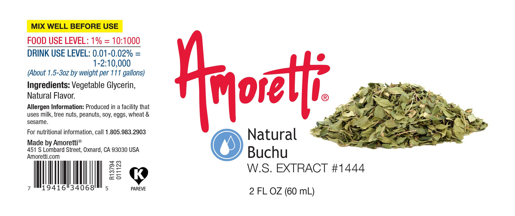 Natural Buchu Extract Water Soluble