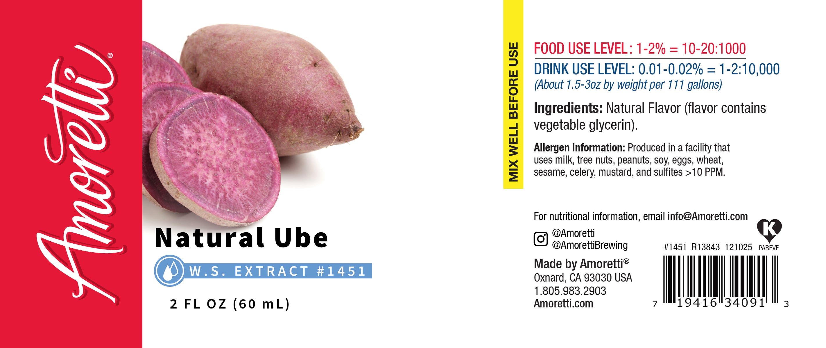 Natural Ube Extract Water Soluble — Amoretti