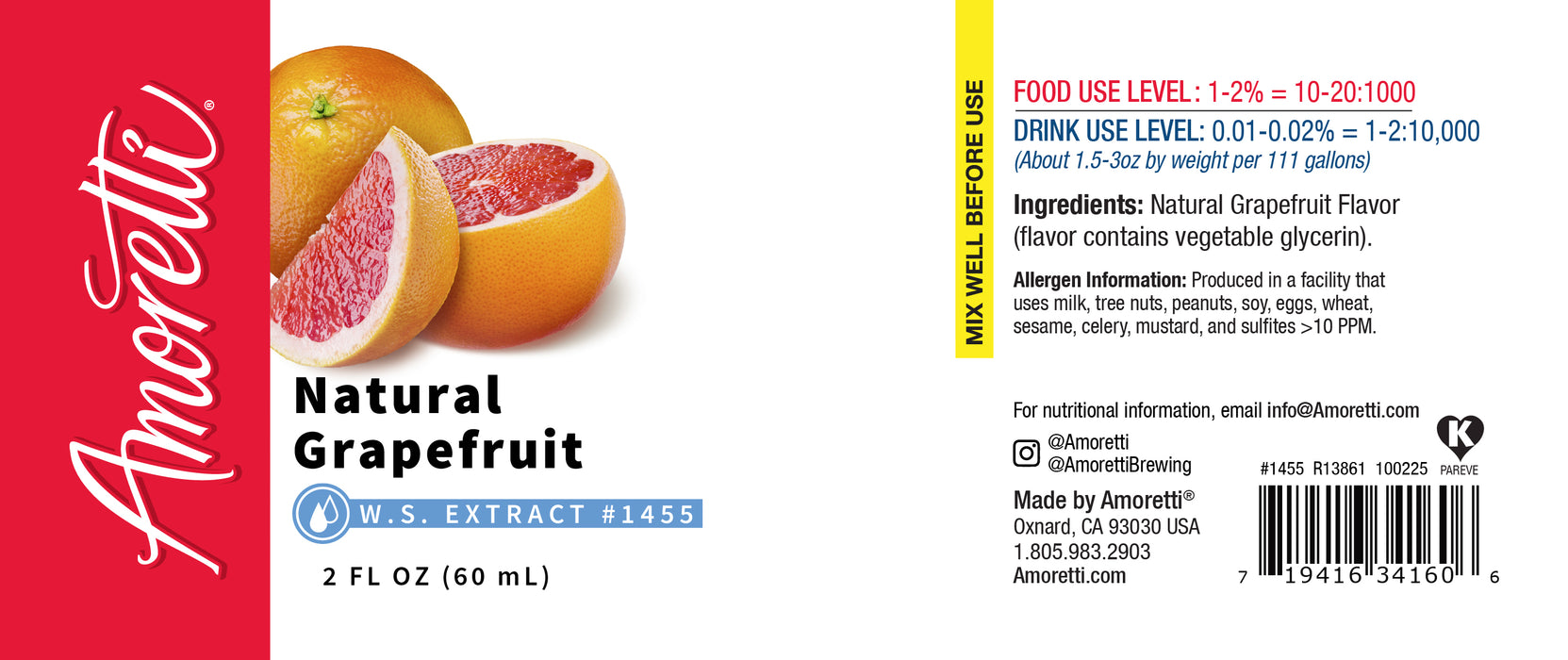 Natural Grapefruit Extract Water Soluble