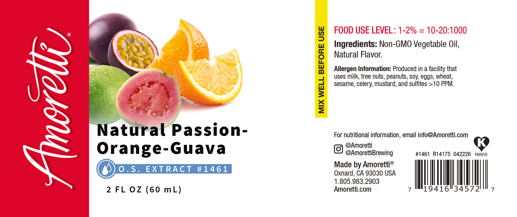 Natural Passion-Orange-Guava Extract Oil Soluble