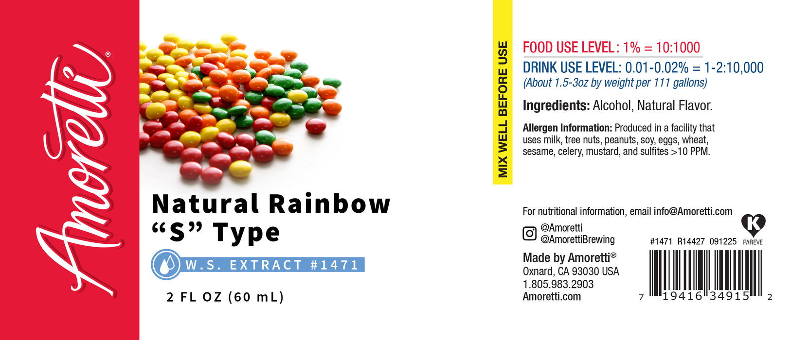 Natural Rainbow "S" Type Extract Water Soluble
