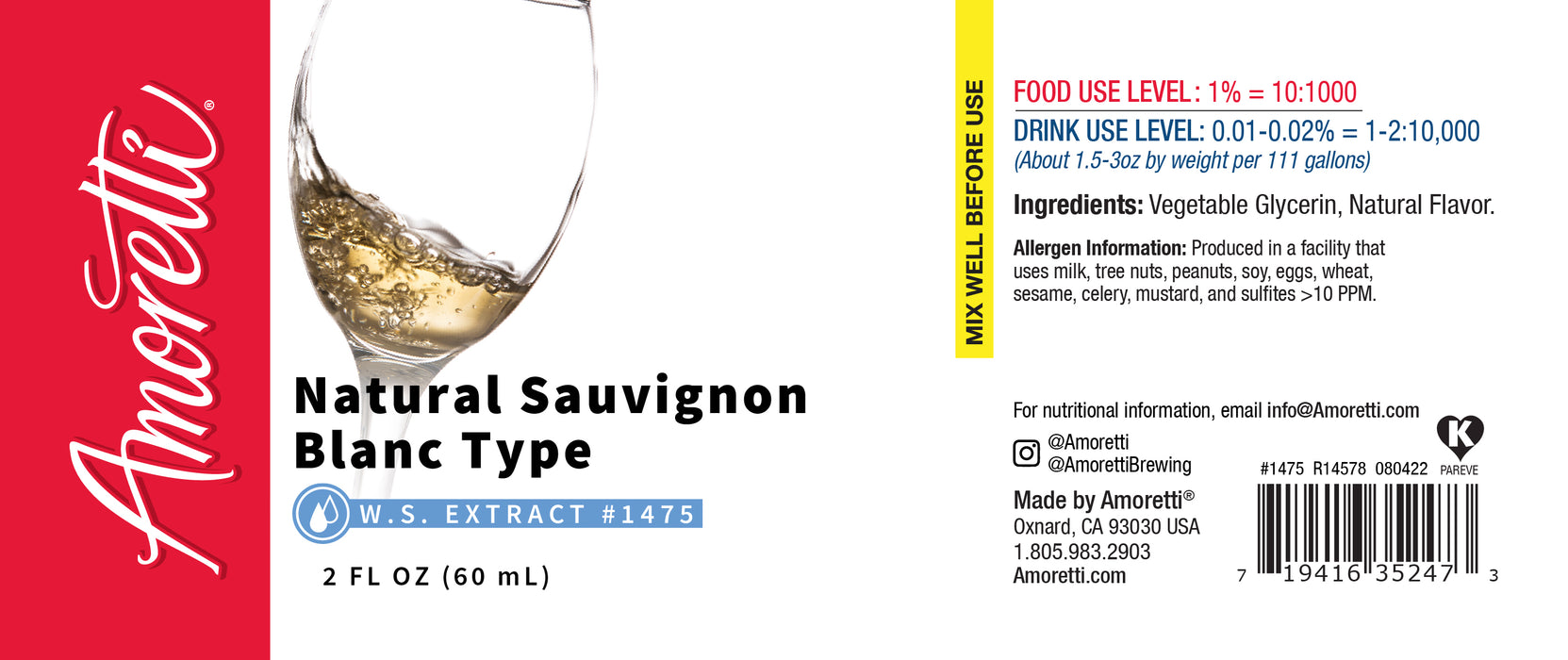 Natural Sauvignon Blanc Wine Type Extract Water Soluble
