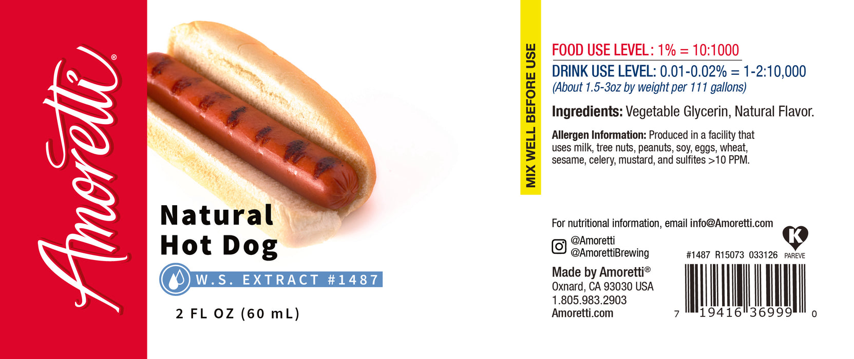 Natural Hot Dog Extract Water Soluble