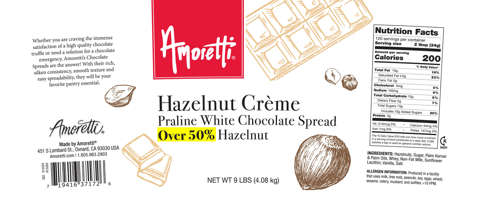 Roasted Hazelnut Cream