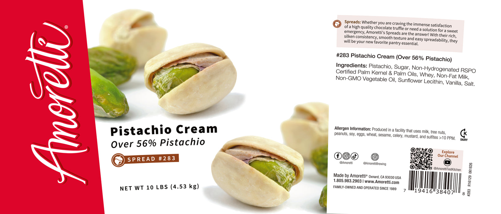 Pistachio Cream (Over 56% Pistachios)