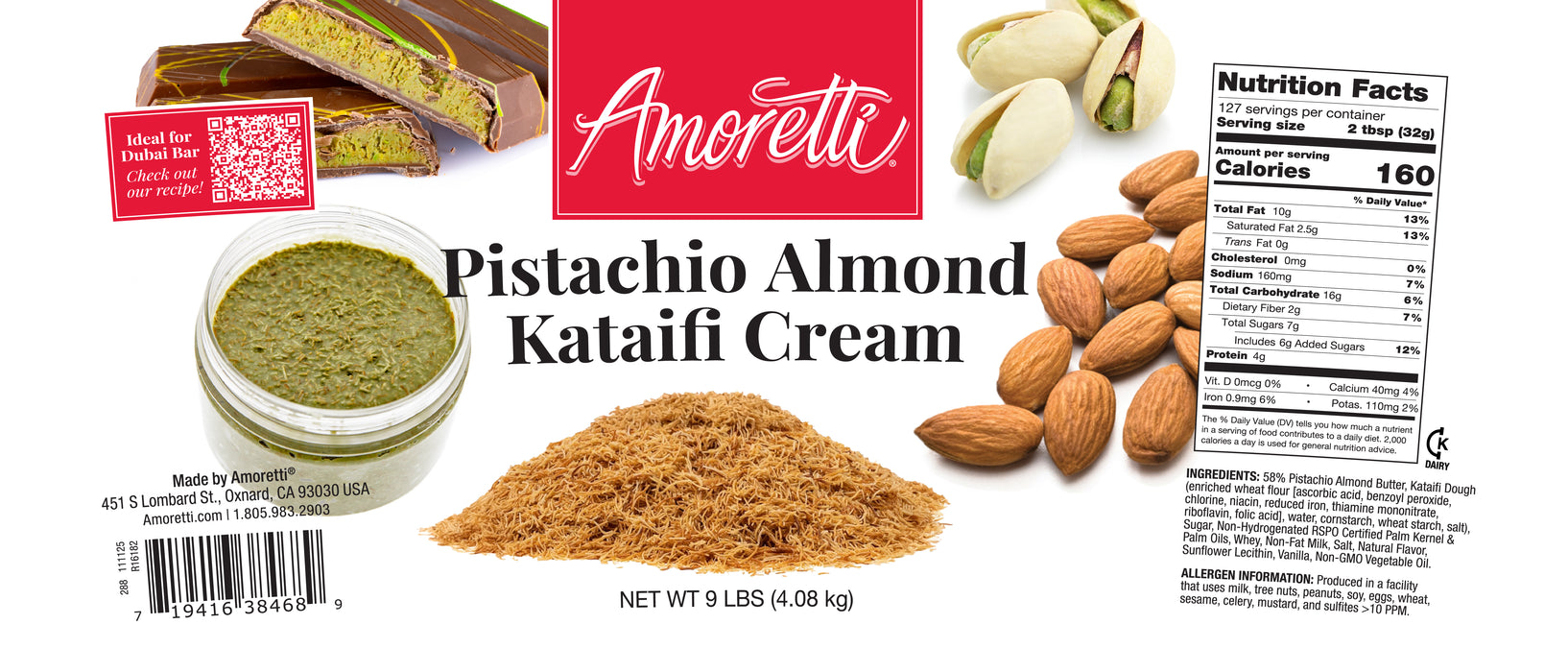 Pistachio Almond Kataifi Cream