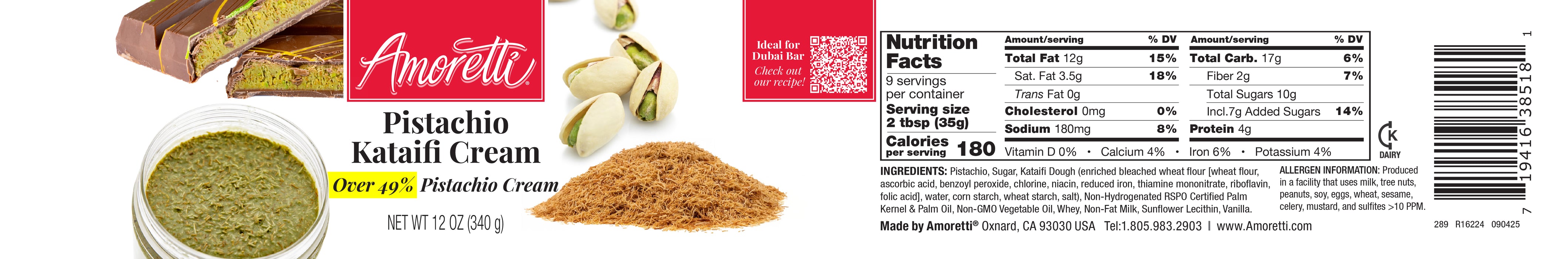 Pistachio Kataifi Cream (Over 49% Pistachio Kataifi Cream)