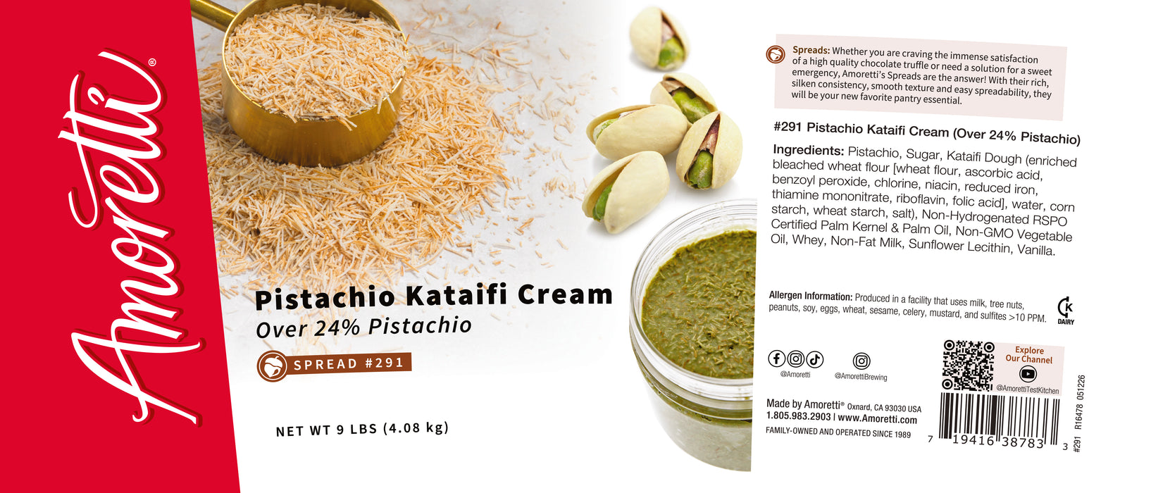 Pistachio Kataifi Cream (Over 24% Pistachio Kataifi Cream)