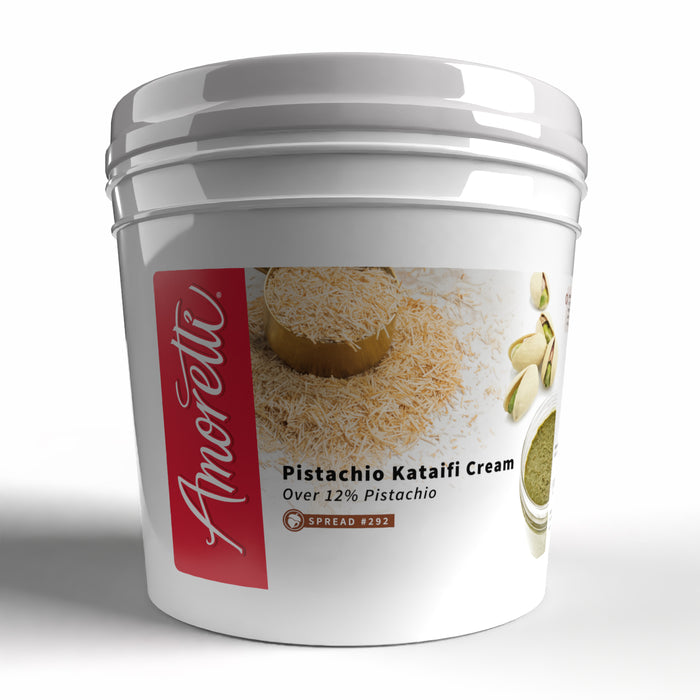 Soft Depositable Pistachio Kataifi Cream (14% Pistachio Cream & 14% Kataifi)