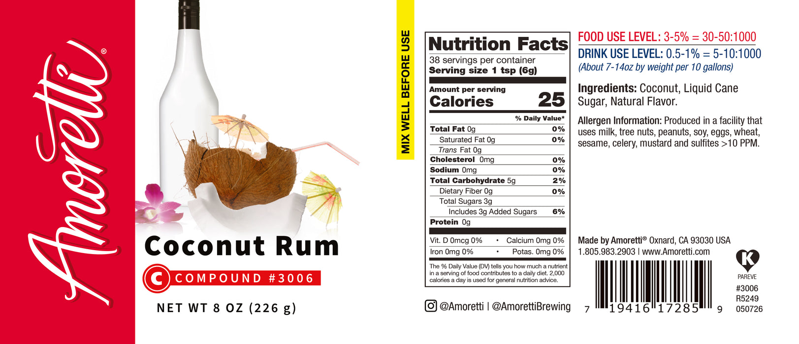 Coconut Rum Compound