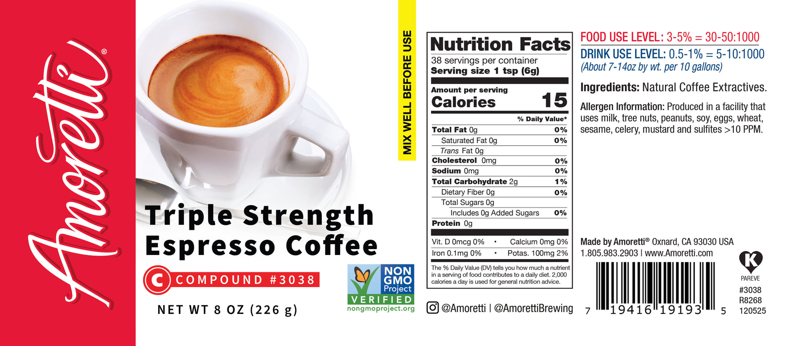 Triple Strength Espresso Coffee Compound