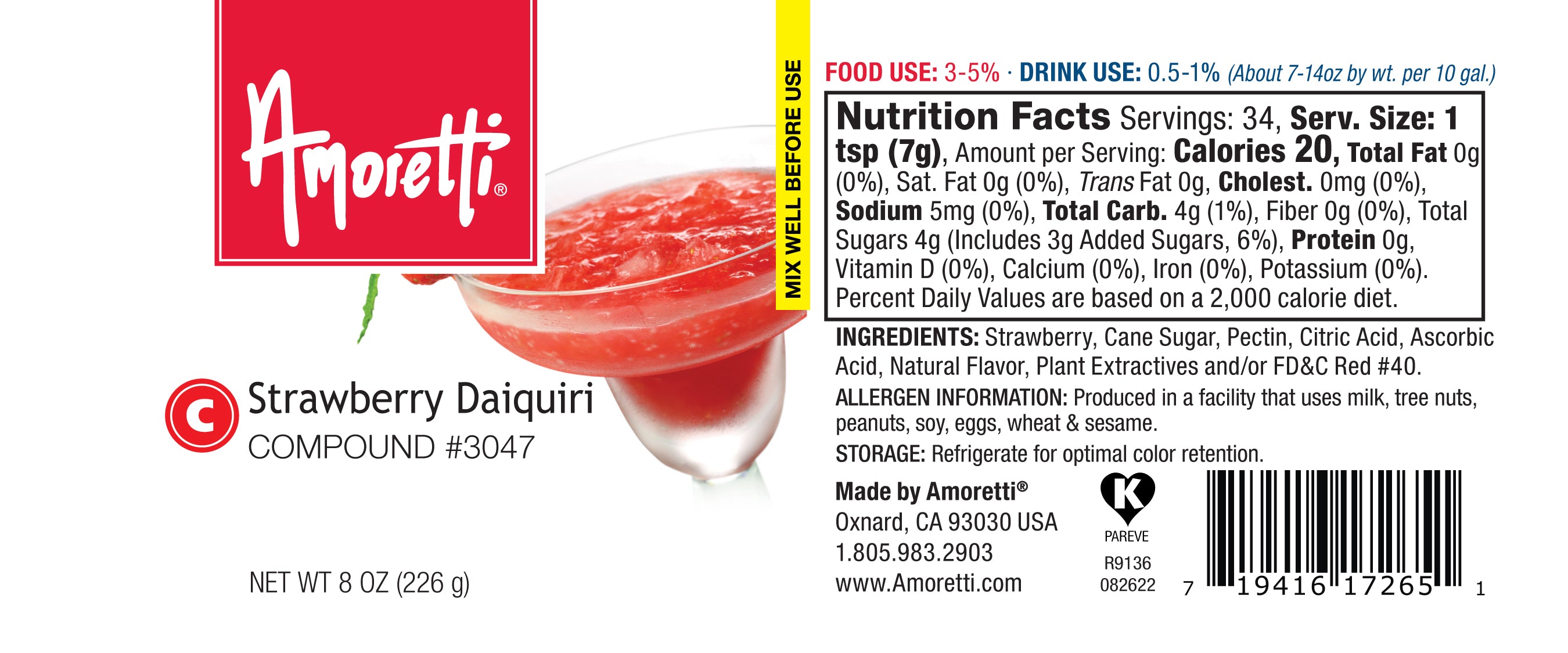 Strawberry Daiquiri Compound — Amoretti