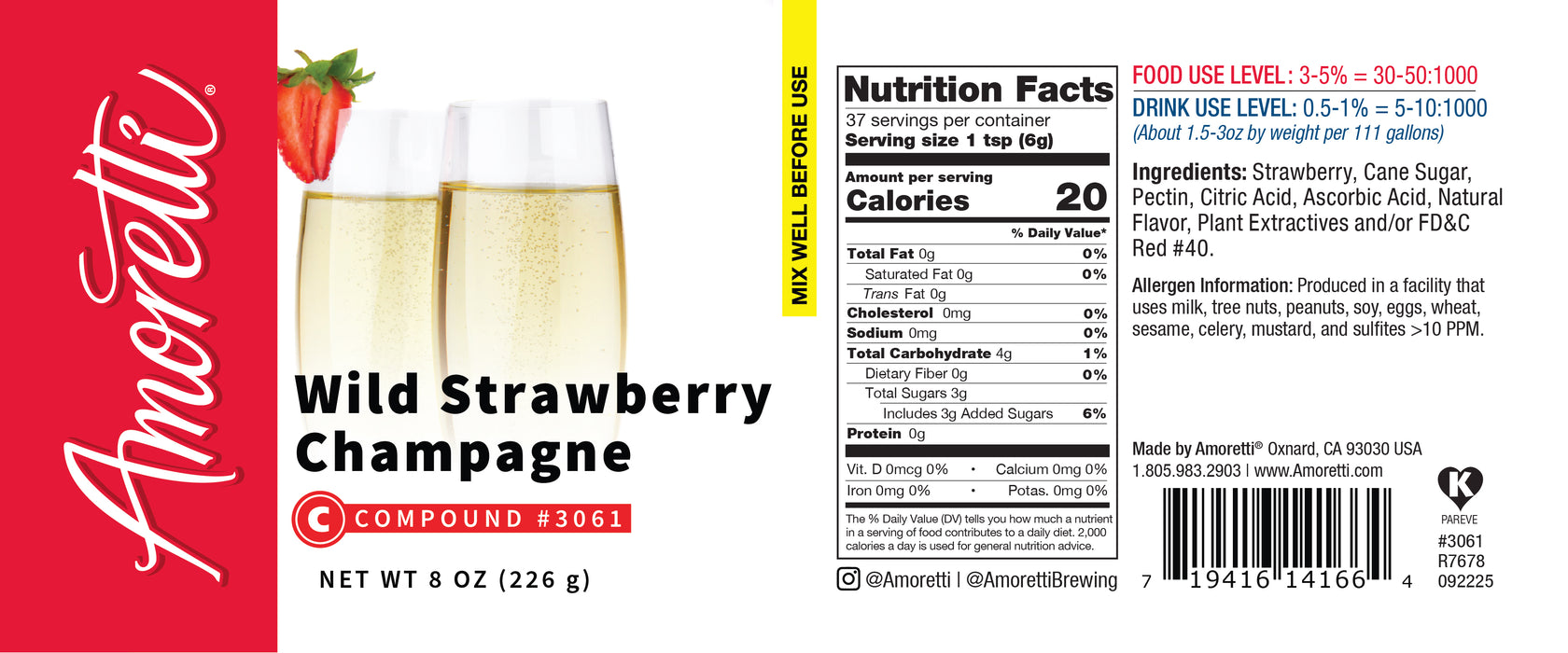 Wild Strawberry Champagne Compound