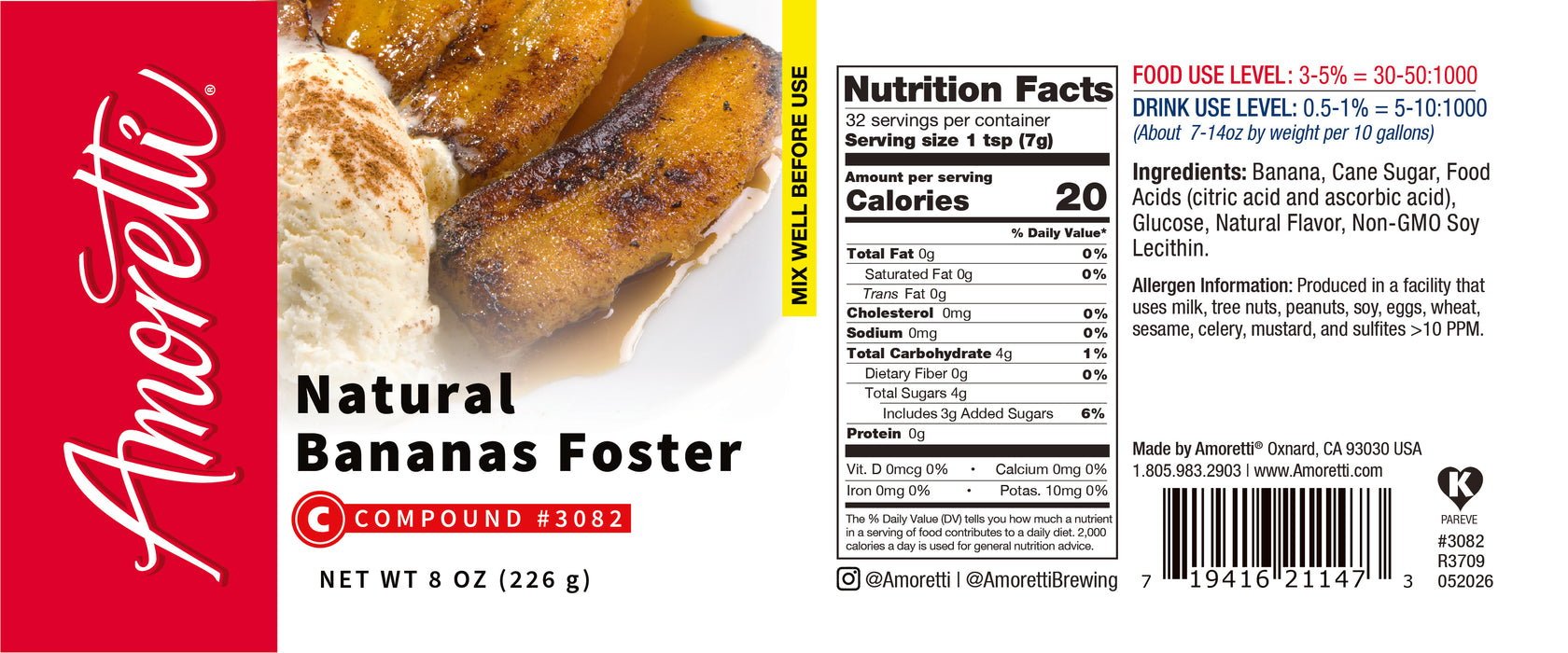 Natural Bananas Foster Compound