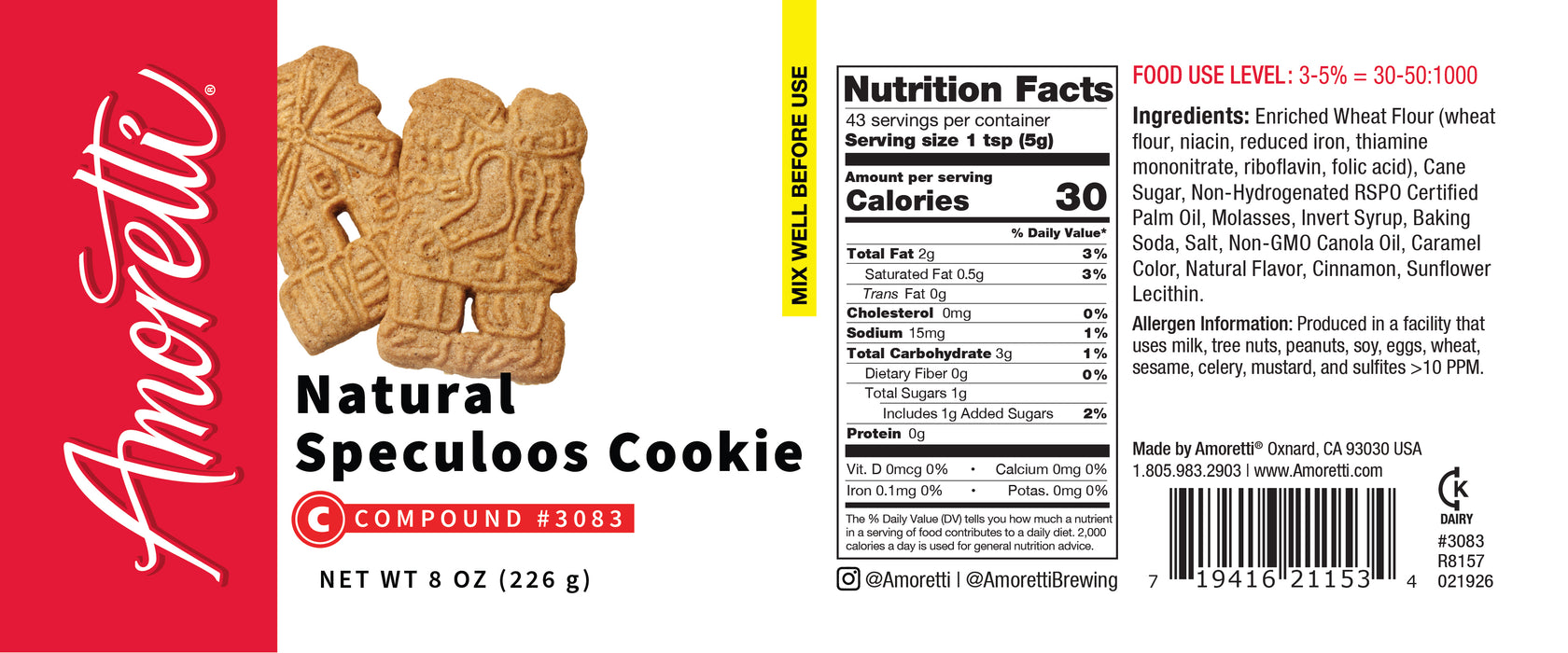Natural Speculoos Cookie Compound
