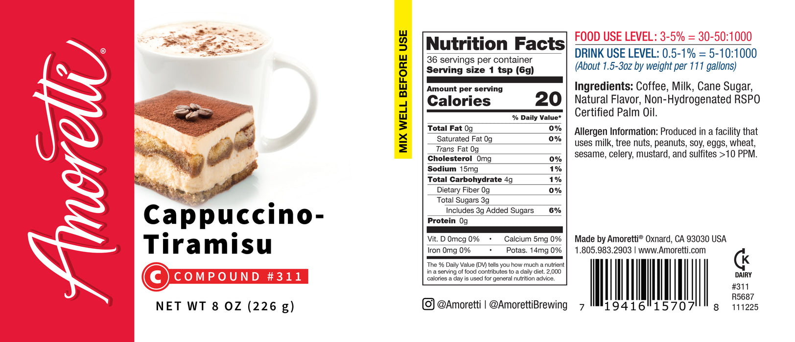 Cappuccino-Tiramisu Compound