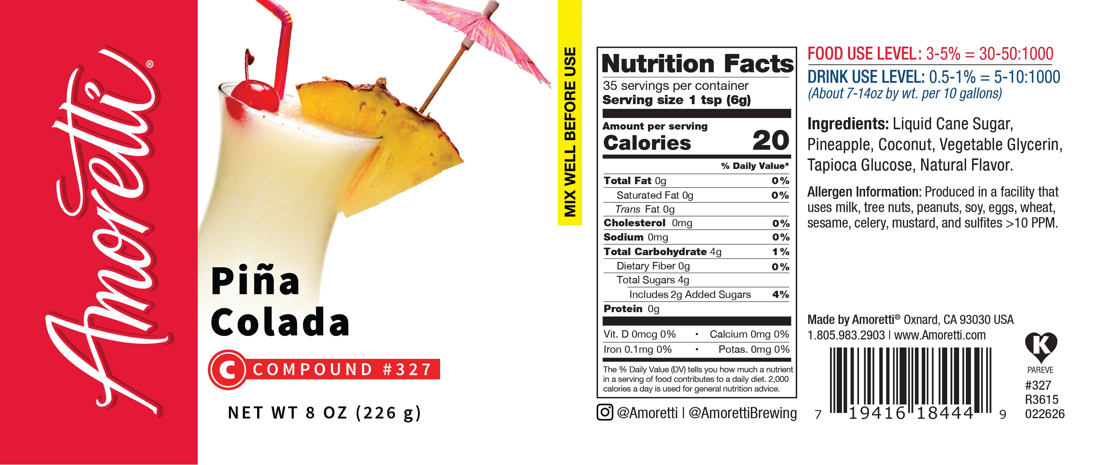Pina Colada Compound — Amoretti