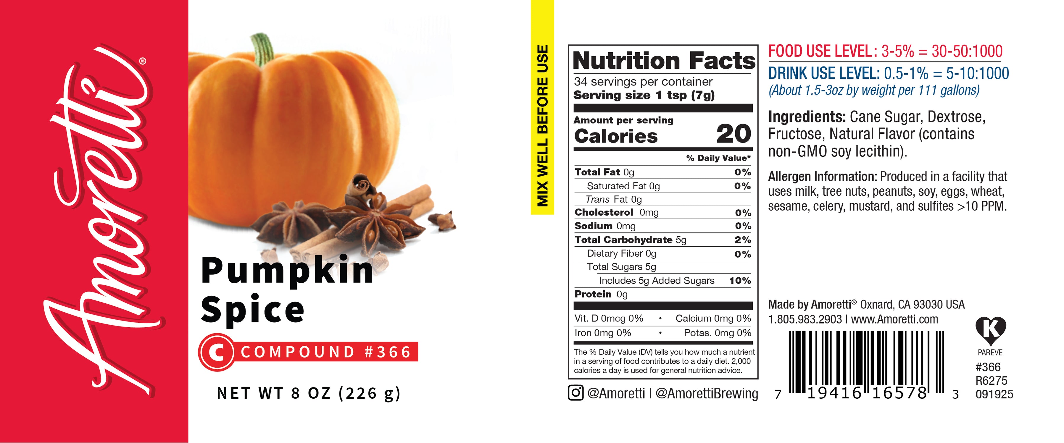 Pumpkin Spice Compound — Amoretti