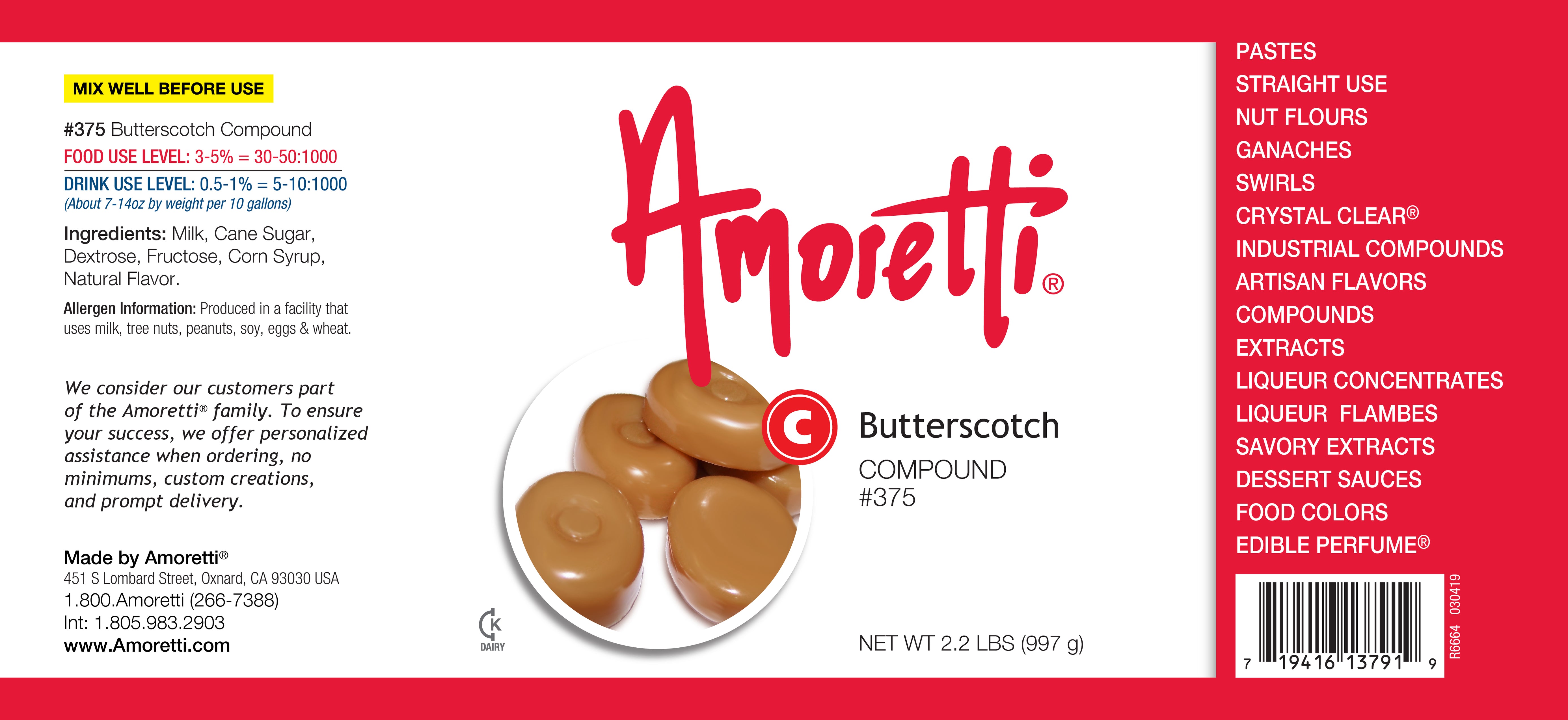 Butterscotch Compound — Amoretti