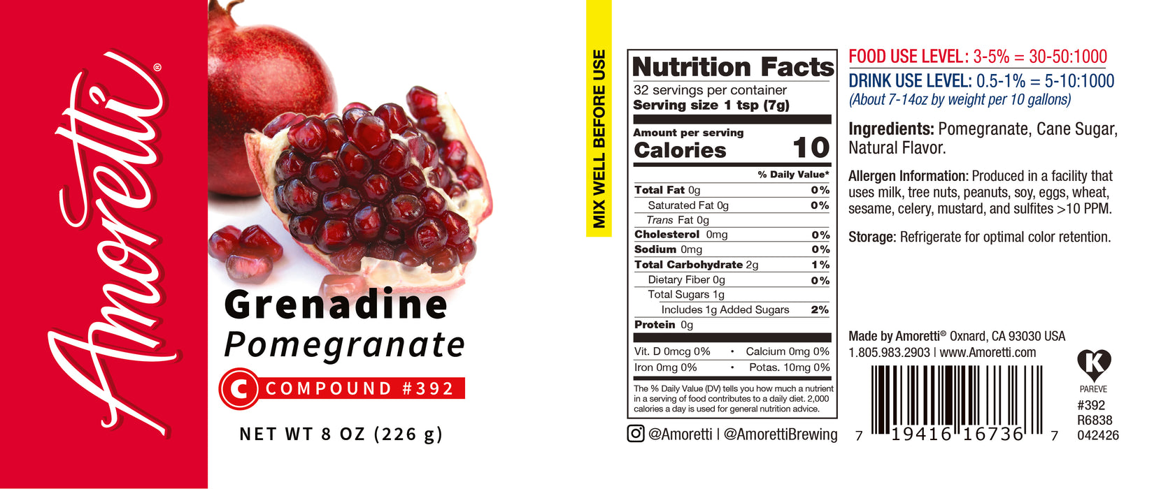 Grenadine-Pomegranate Compound