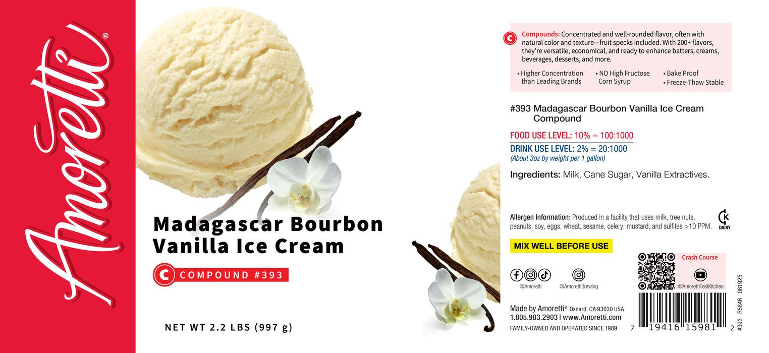 Madagascar Bourbon Vanilla Ice Cream Compound