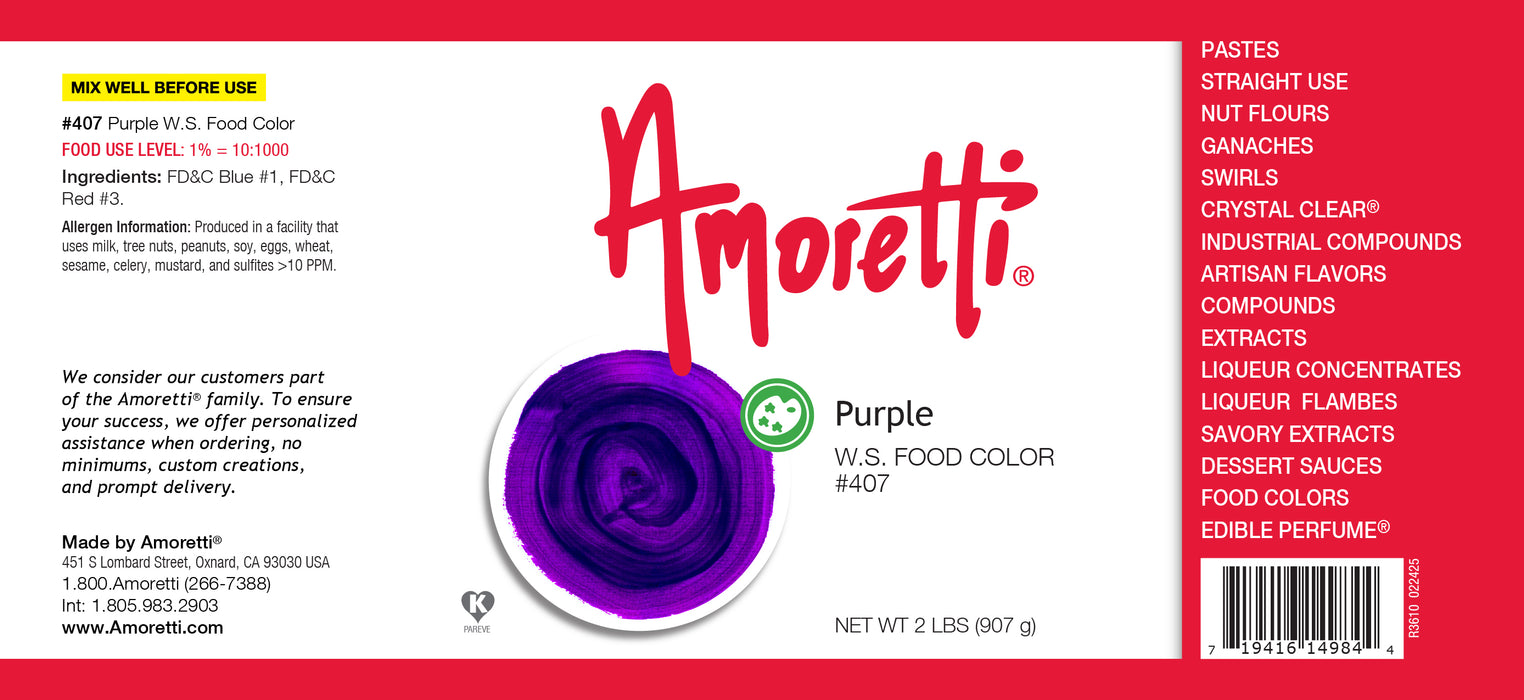 Purple Food Color Water Soluble