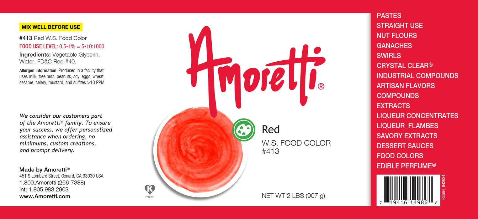 Red Food Color Water Soluble