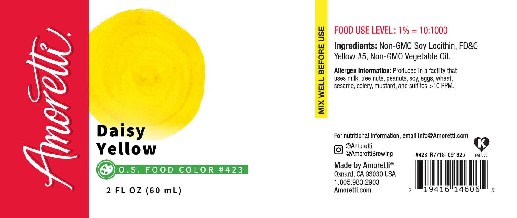 Daisy Yellow Food Color Oil Soluble