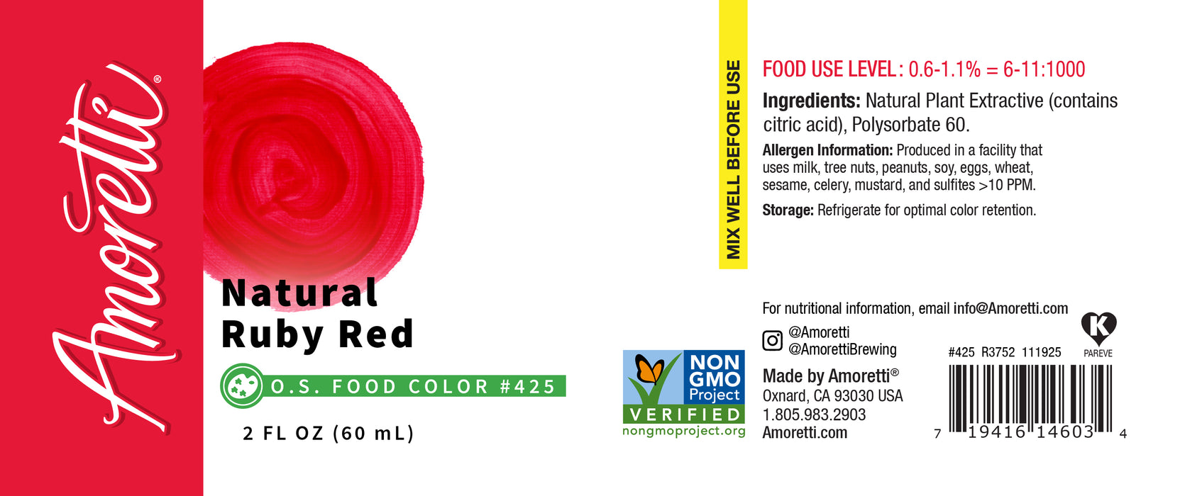Natural Ruby Red Food Coloring Oil Soluble