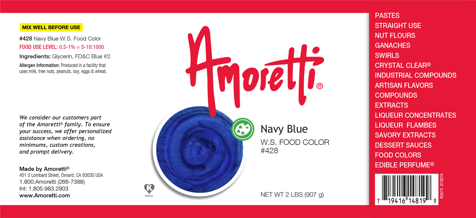 Navy Blue Food Color Water Soluble
