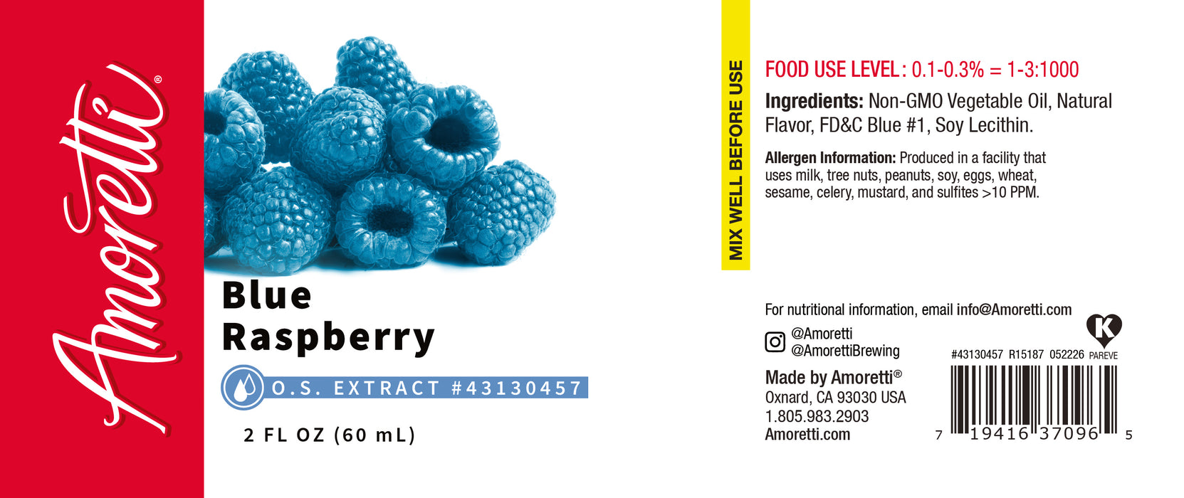 Blue Raspberry Extract Oil Soluble